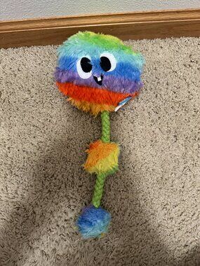 BARK Snack Pack Tooty the Toot Dog Rope Plush Toy